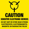 NMC LR16AL-LABELS, SHIPPING AND PACKING, CAUTION SENSITIVE ELECTRONIC DEVICES DO NOT SHIP OR STORE NEAR STRONG ELECTROSTATIC, ELECTROMAGNETIC, MAGNETIC OR RADIOACTIVE FIELDS, 4X4, PS PAPER (1 ROLL)
