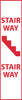 NMC M127R-STAIRWAY, 18X4, RIGID PLASTIC (1 EACH)