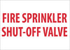 NMC M160PB-FIRE, SPRINKLER SHUT OFF VALVE, 10X14, PS VINYL (1 EACH)