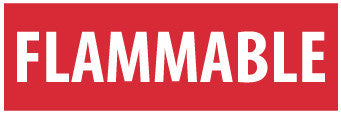 NMC M16R-FLAMMABLE, 4X12, RIGID PLASTIC (1 EACH)