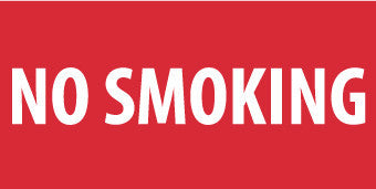 NMC M17P-NO SMOKING, 12X24, PS VINYL (1 EACH)