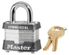 Master Lock 3INKBLK Black 1 9/16" W Laminated Steel Lockout Pin Tumbler Padlock With 9/32" X 3/4" Shackle And Key Number Ink Stamped On Bottom Of Lock (Keyed Differently)  (1/EA)