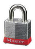 Master Lock 3INKRED Red 1 9/16" W Laminated Steel Lockout Pin Tumbler Padlock With 9/32" X 3/4" Shackle And Key Number Ink Stamped On Bottom Of Lock (Keyed Differently)  (1/EA)