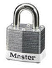 Master Lock 3INKWHT White 1 9/16" W Laminated Steel Lockout Pin Tumbler Padlock With 9/32" X 3/4" Shackle And Key Number Ink Stamped On Bottom Of Lock (Keyed Differently)  (1/EA)