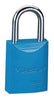 Master Lock 6835BLU Blue 1 9/16" X 1 15/16" High-Visibility Aluminum Safety Lockout Padlock With 1/4" X 1" Shackle (6 Locks Per Set, Keyed Differently)  (6/EA)