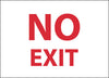 NMC M199P-FIRE, NO EXIT, 7X10, PS VINYL (1 EACH)