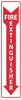 NMC M23P-FIRE EXTINGUISHER, 18X4, PS VINYL (1 EACH)
