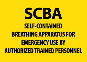 NMC M247PB-SCBA SELF CONTAINED BREATHING APPARATUS, 10X14, PS VINYL (1 EACH)