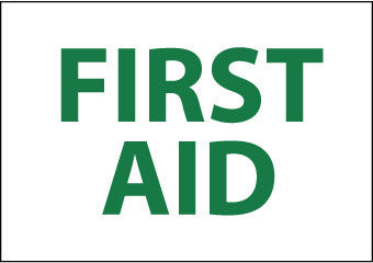 NMC M249R-FIRST AID, 7X10, RIGID PLASTIC (1 EACH)