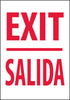 NMC M353PC-EXIT (BILINGUAL), 20X14, PS VINYL (1 EACH)