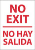 NMC M357PC-NO EXIT (BILINGUAL), 20X14, PS VINYL (1 EACH)