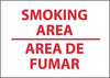 NMC M400PB-SMOKING AREA (BILINGUAL), 10X14, PS VINYL (1 EACH)