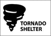 NMC M450RB-TORNADO SIGN (W/GRAPHIC), 10X14, RIGID PLASTIC (1 EACH)