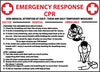 NMC M459RB-CPR EMERGENCY RESPONSE, 10X14, RIGID PLASTIC (1 EACH)