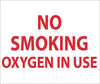 NMC M48P-NO SMOKING OXYGEN IN USE, 5X6, PS VINYL (1 EACH)