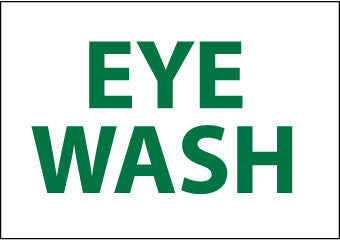 NMC M501P-EYE WASH, 7X10, PS VINYL (1 EACH)