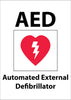 NMC M609RB-AED (WITH GRAPHIC), 10X14, RIGID PLASTIC (1 EACH)