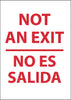 NMC M695RC-NOT AN EXIT BILINGUAL, 20X14, RIGID PLASTIC (1 EACH)