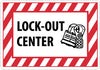 NMC M706RB-LOCK-OUT (W/GRAPHIC), 10X14, RIGID PLASTIC (1 EACH)