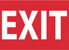 NMC M718RB-EXIT, 10X14, RIGID PLASTIC (1 EACH)