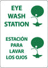 NMC M736PB-EYE WASH STATION (GRAPHIC), BILINGUAL, 14X10, PS VINYL (1 EACH)