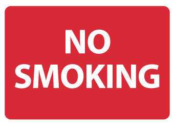 NMC M759RB-NO SMOKING, 10X14, RIGID PLASTIC (1 EACH)