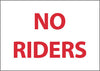 NMC M762AP-NO RIDERS, 3X5, PS VINYL (PAK OF 5)