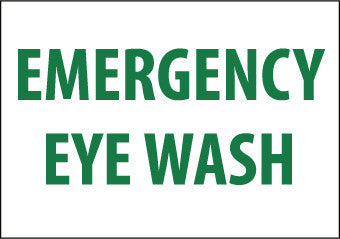 NMC M81RB-EMERGENCY EYE WASH, 10X14, RIGID PLASTIC (1 EACH)
