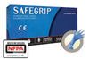 Microflex SG-375-L Large Blue 11.8" SafeGrip 11.4 mil Latex Ambidextrous Non-Sterile Medical Grade Powder-Free Disposable Gloves With Textured Finger Tip Finish And Extended Beaded Cuff (50 Each Per Box)  (1/BX)