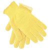 Memphis 9362L Glove Large Brown And Yellow Plaited 7 gauge Regular Weight Kevlar And Cotton Cut Resistant Gloves With Knit Wrist  (1/PR)
