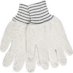 Memphis 9402KM Glove Small 5 3/4" Natural 18 Ounce Regular Weight Cotton Polyester Blend Terry Cloth Heat Resistant Gloves With Straight Thumb And  2 1/2" Knit Wrist  (1/PR)