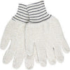 Memphis 9402KM Glove Small 5 3/4" Natural 18 Ounce Regular Weight Cotton Polyester Blend Terry Cloth Heat Resistant Gloves With Straight Thumb And  2 1/2" Knit Wrist  (1/PR)