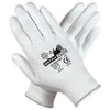 Memphis 9677S Small UltraTech 13 Gauge Cut Resistant White Polyurethane Dipped Palm And Finger Coated Work Gloves With Dyneema Liner And Knit Wrist  (1/PR)