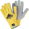 Memphis 9686XL Glove X-Large Yellow Grip Sharp 7 gauge Leather High Comfort Level Cut Resistant Gloves With Knit Wrist, Cotton Lined, Leather Coating And Kevlar Brand Fiber Shell  (1/PR)