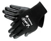 Memphis N9674M Medium Ninja X 15 Gauge Black Nitrile, Polyurethane And Bi-Polymer Dipped Palm And Fingertip Coated Work Gloves With Lycra And Nylon Liner And Knit Wrist  (1/PR)