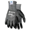 Memphis N9676GXL X-Large Ninja Max 10 Gauge Cut Resistant Black Bi-Polymer Palm And Fingertip Coated Work Gloves With Dyneema And Lycra Liner And Knit Wrist  (1/PR)