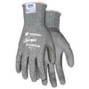 Memphis N9677XL X-Large Ninja Force 13 Gauge Cut Resistant Gray Polyurethane Dipped Palm And Finger Coated Work Gloves With Dyneema And Fiberglass Liner And Knit Wrist  (1/PR)