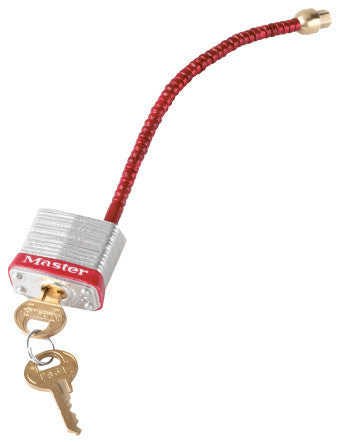 NMC MLC-CIRCUIT BREAKER SWITCH PADLOCK, 1 1/8'' STEEL BODY W/5'' CABLE (1 EACH)