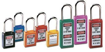 NMC MP410O-PADLOCK, XENOY, ORANGE, 1 3/4'' BODY, 1 1/2'' SHACKLE (1 EACH)