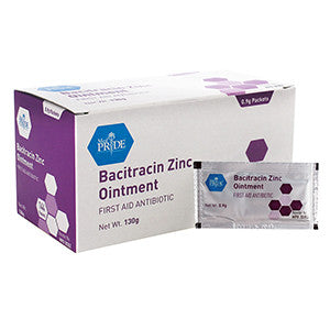 MedPride 30352 Bacitracin Zinc  .9g Foil Packets (Case of 12 Boxes of 144)