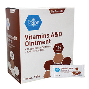 MedPride 30452 Vitamin A & D 5g Foil Packets  (Case of 6 Boxes of 144)
