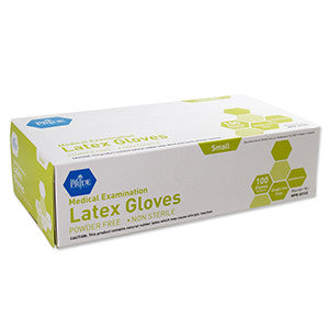 MedPride 50103 Latex Exam P.F. glove  Sm  (Case of 10 Boxes of 100)
