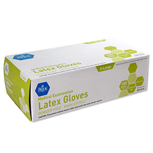 MedPride 50106 Latex Exam P.F. glove  XL  (Case of 10 Boxes of 100)