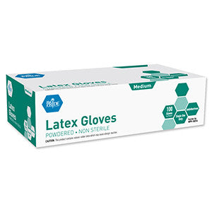 MedPride 50354 Latex gP. Pwd glove  M (Case of 10 Boxes of 100)