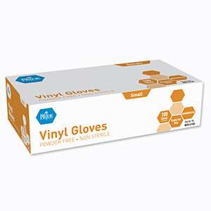 MedPride 51103 gloves Vinyl Powder Free Small (Case of 10 Boxes of 100)