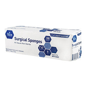 MedPride 60403 gauze Sponge  N/S  2X2  8Ply  (Case of 25 Boxes of 200)