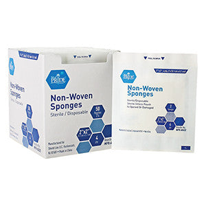 MedPride 60622 NonWoven Sponge Strl 2'S, 2X24Ply 30/50 (3000 PER CASE)
