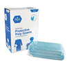 MedPride 70203 Protective Poly gown With Thumbloop  Blue (Case of 15 Packets of 5)