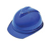 MSA 10034028 Blue Class C Type I V-Gard 500 Polyethylene Vented Style Hard Cap With 6-Point Fas-Trac Ratchet Suspension  (1/EA)