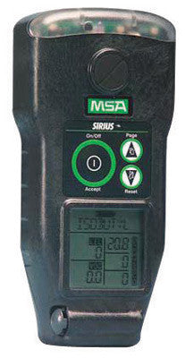 MSA 10051141 Sirius Portable Combustible Gas, Carbon Monoxide, Hydrogen Sulphide And Oxygen Monitor With Rechargeable Battery, Sampling Line, Probe, Carry Line With Belt Clip , Cordura Jacket With Harness, Calibration Kit And Plastic Carrying Case  (1/EA)